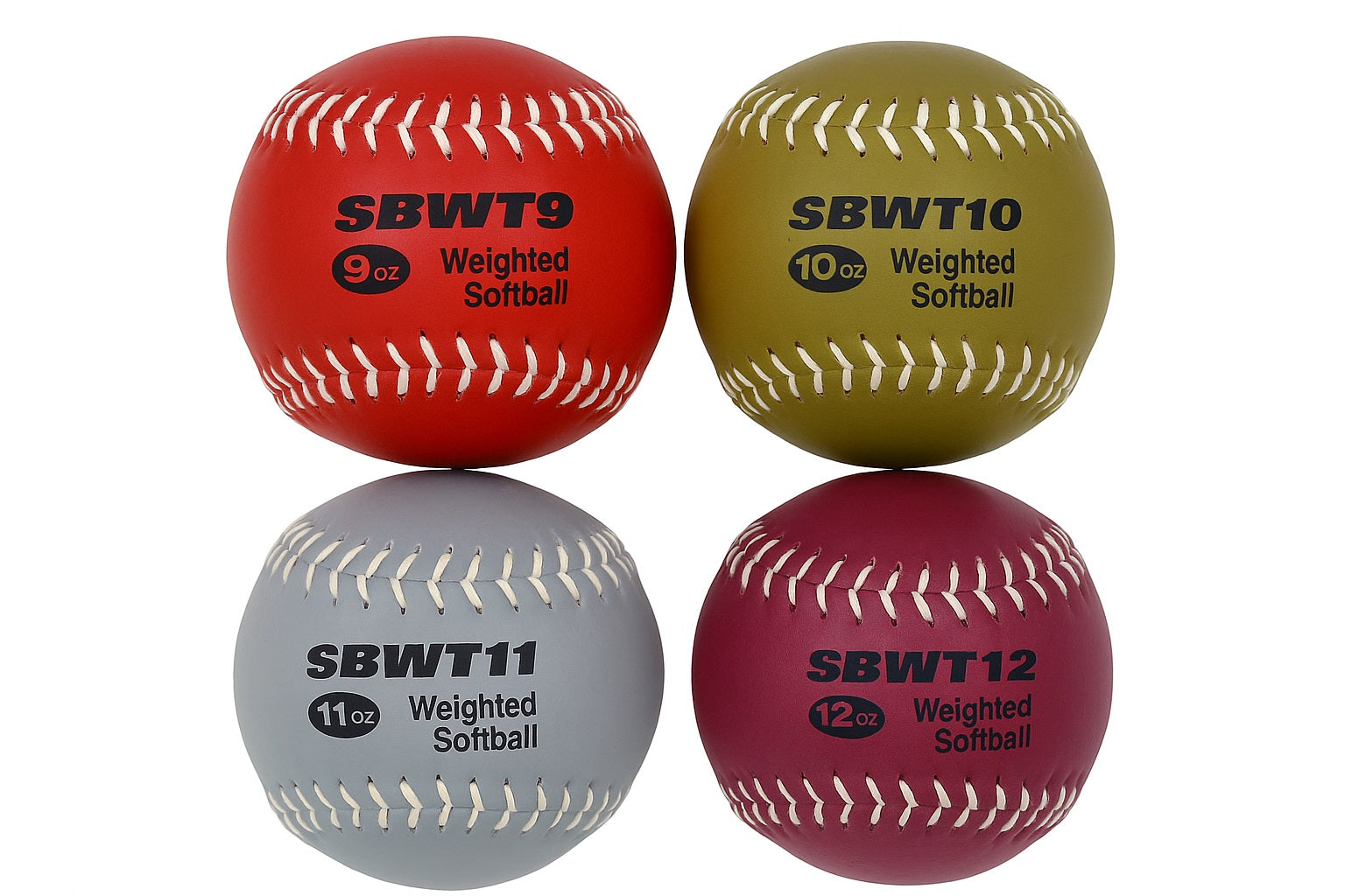 Markwort Weighted Softballs Set - 9-10-11-12oz