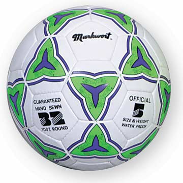 Markwort Soccerball - White/Green/Navy - Size 4