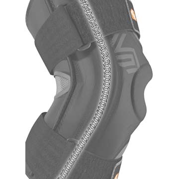 Shock Doctor Knee Stabilizer with Flexible Support Stays - Black