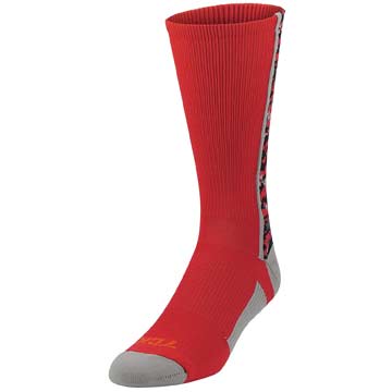 Twin City Digital Camo Crew Socks Scarlet