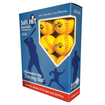 Soft Hit Baseballs - Yellow