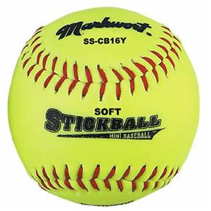 Markwort Soft Safe Corkball Style Mini-Baseball - Yellow