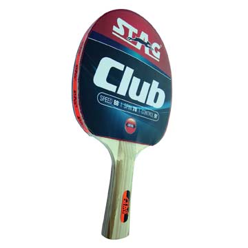 Stag Club Table Tennis Racket w/Flared Handle