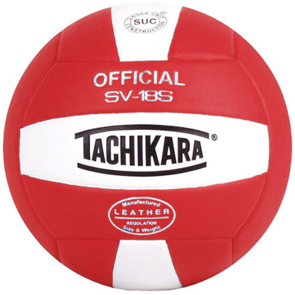 Tachikara SV-18S Composite Volleyball - Scarlet/White