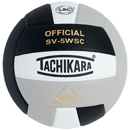 Tachikara SV5-WSC Sensi-Tec Volleyball - Black/White/Silver