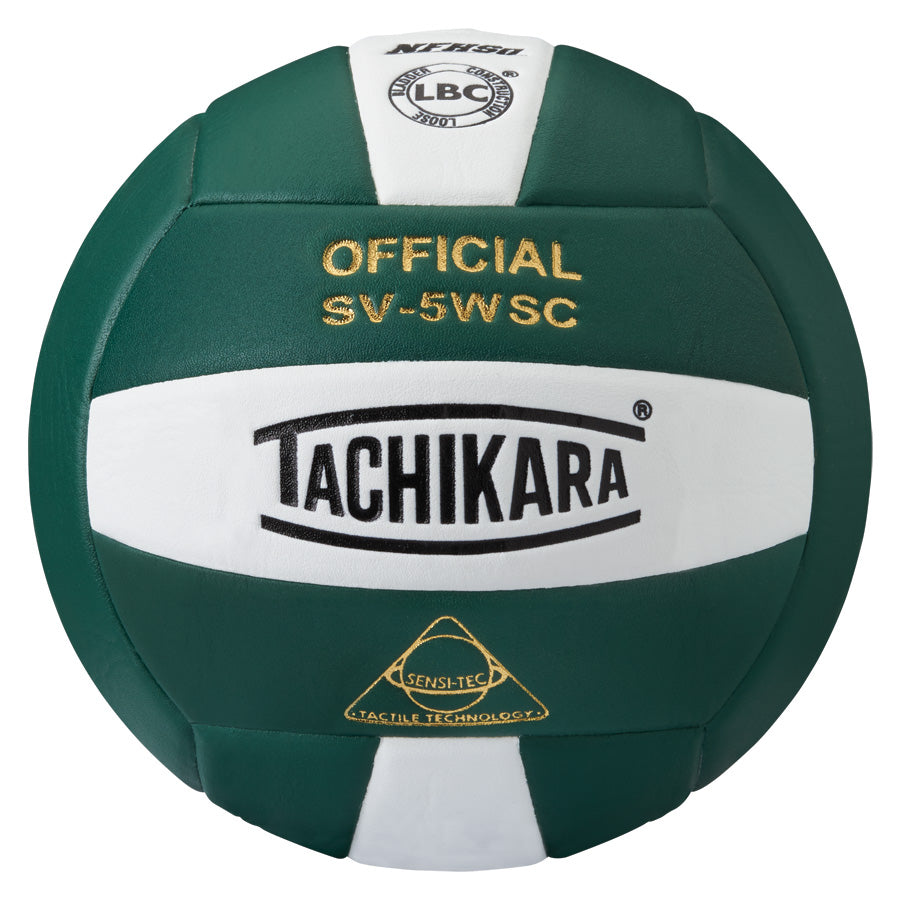 Tachikara SV5-WSC Sensi-Tec Volleyball - Dark Green/White