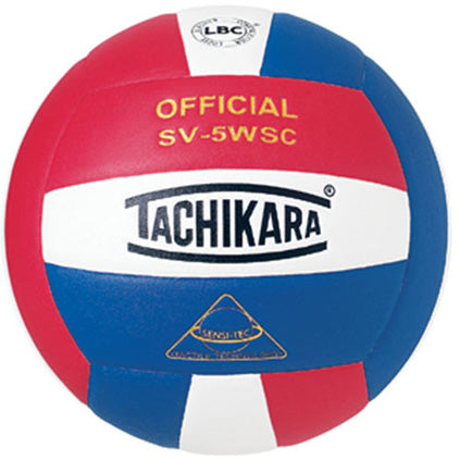 Tachikara SV5-WSC Sensi-Tec Volleyball - Scarlet/White/Royal