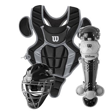 Wilson C200 Youth 3 Piece Catcher's Set Black