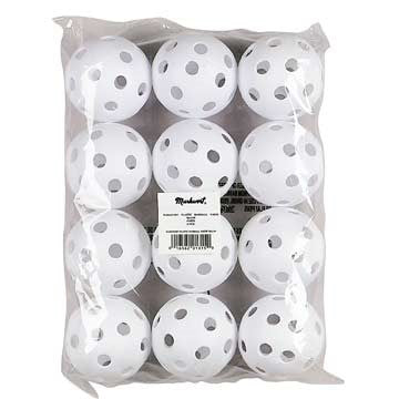 Markwort Plastic Baseball 9 - White - Dozen