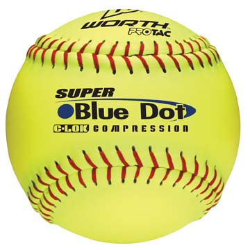 Worth Super Blue Dot Softball