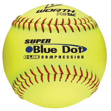 Worth 12 Super Blue Dot Softball