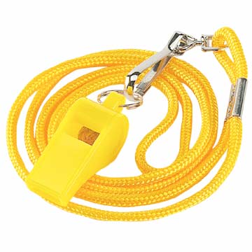 Markwort Plastic Whistle with Lanyard