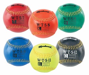 Weighted Baseball Set - Synthetic Cover 7-8-9-10-11-12oz